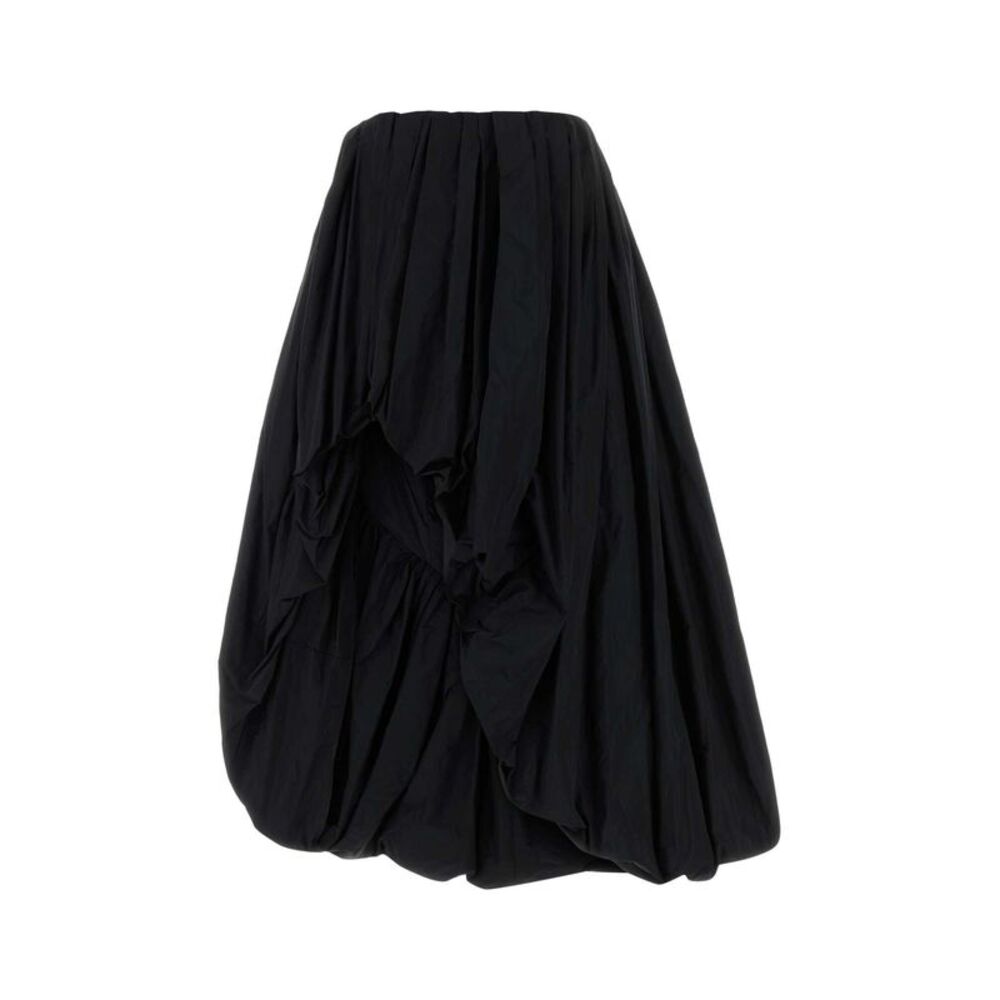 Jil Sander Women Black Polyester Skirt
